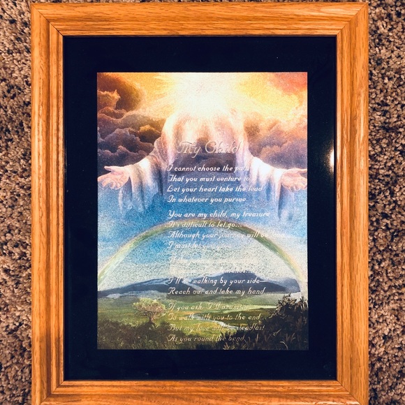 “My Child” Framed Religious Art Home Decor - Picture 1 of 3